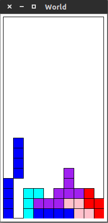 Tetris game with incomplete rows